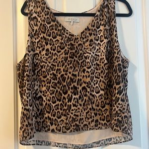 Leopard tank blouse